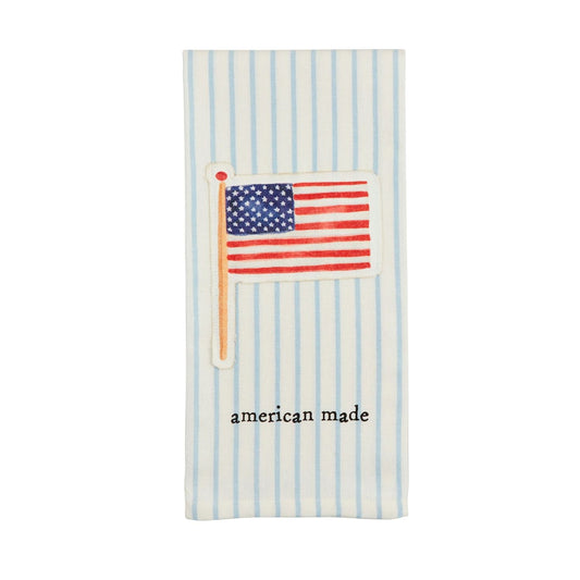 Flag Americana Canvas Patch Towel