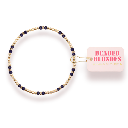 Navy Hazel Bracelet- Standard 6.75 inch