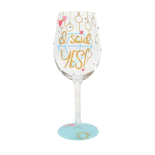 LOLITA Wine Glass I Said Yes