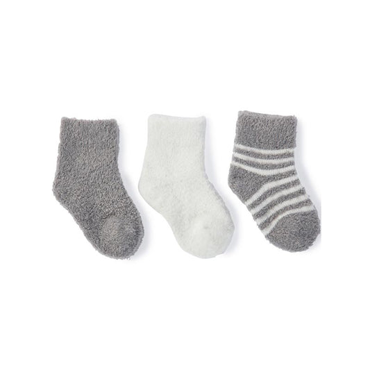 CCL Infant Socks 3-packPEWTER-PEARL