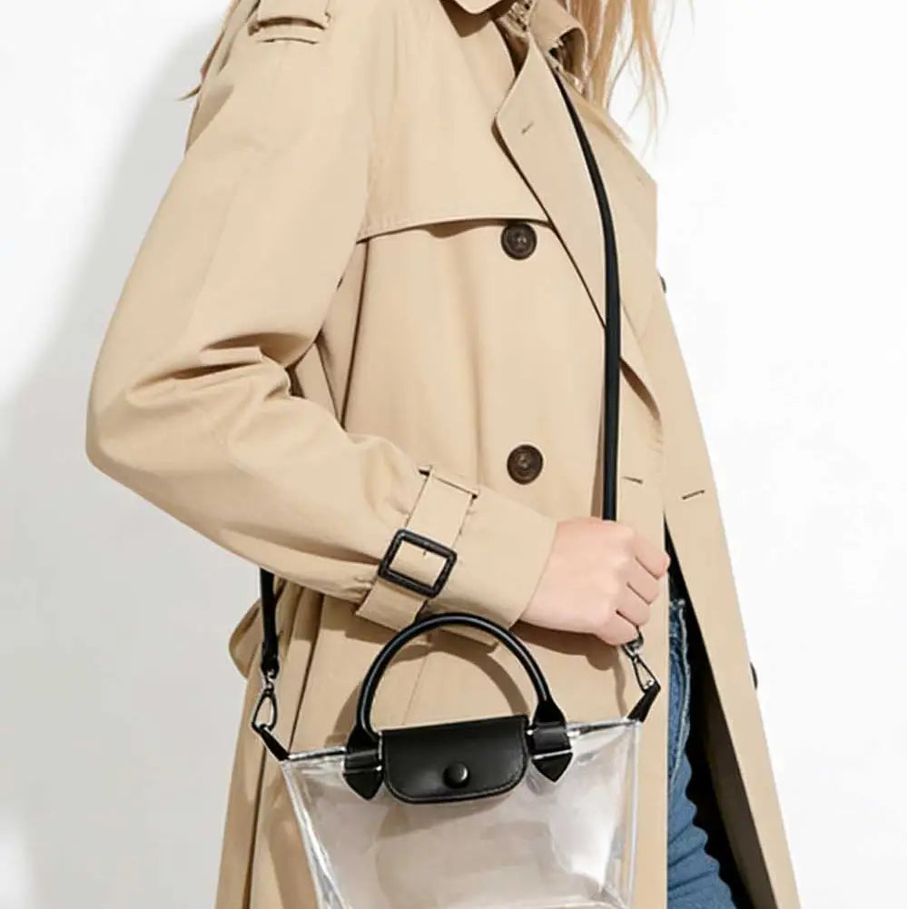 Ladies Transparent Jelly Pvc Crossbody Handbag