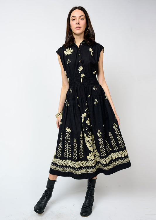 BORDERING FLOWERS DRESS