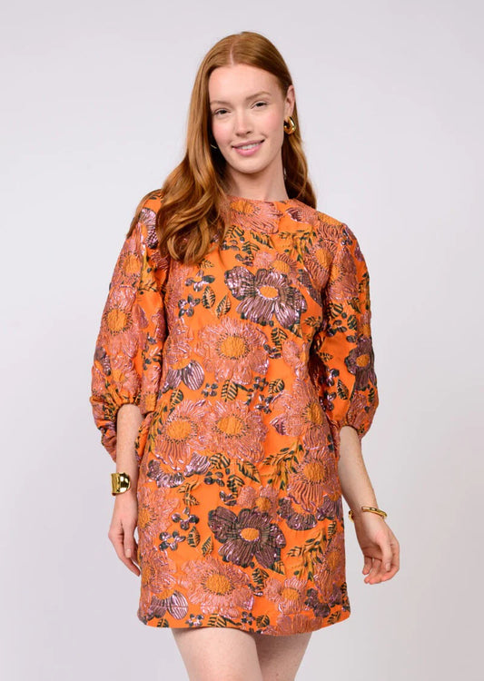 BROCADE SHIFT DRESS