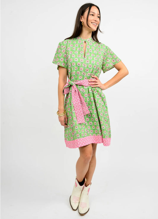 KANTHA STITCHED DRESS