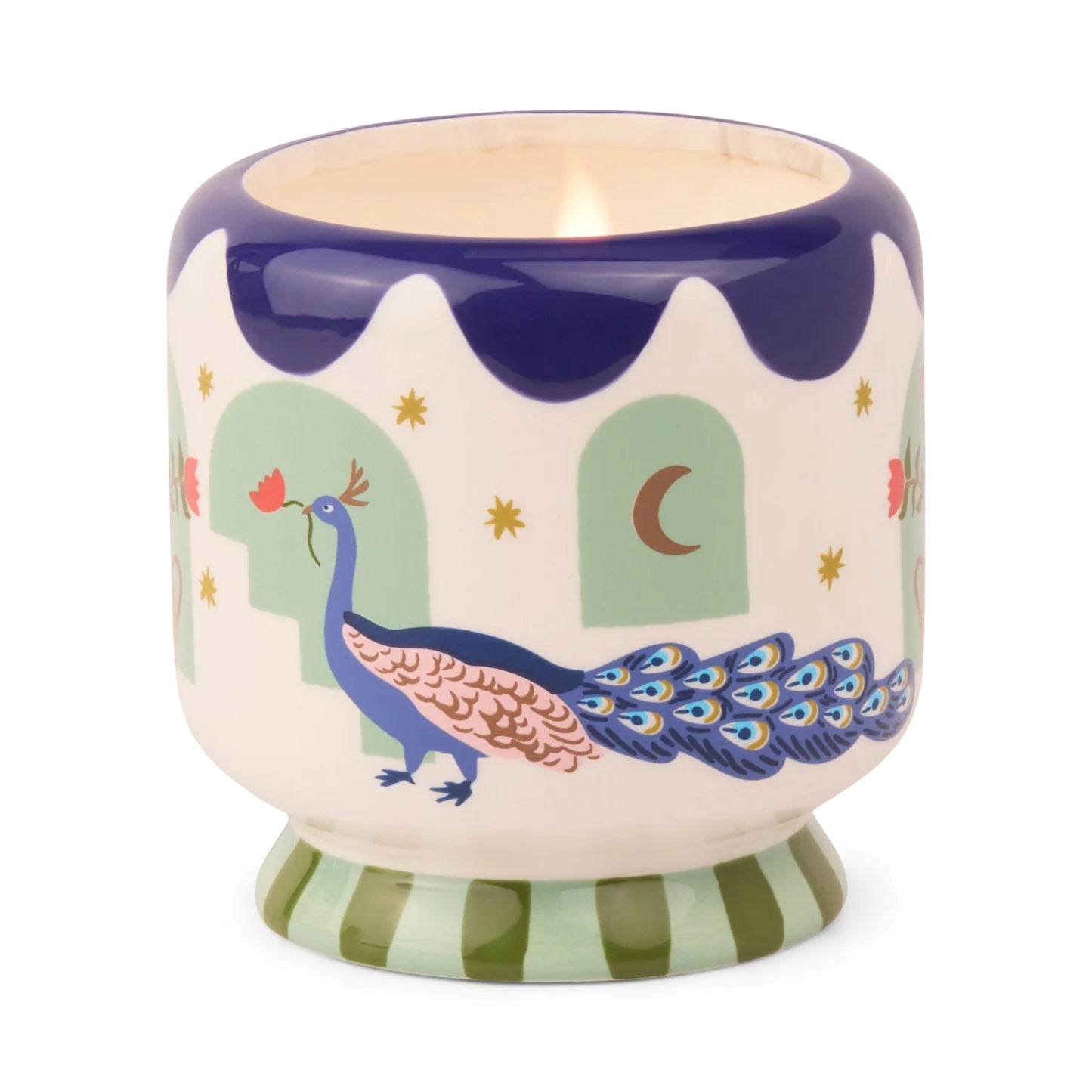 A DOPO 8 OZ  CANDLE "PEACOCK"