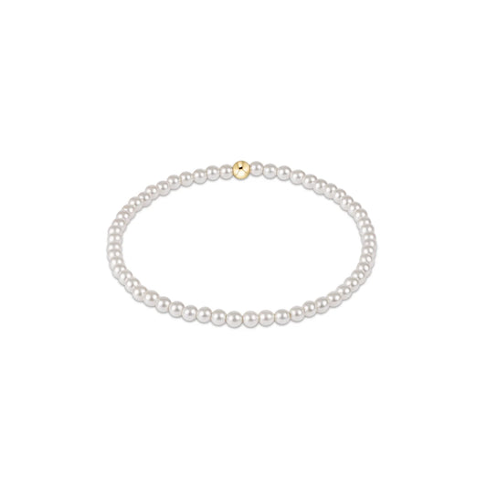 Classic Pearl 3mm Bead Bracelet