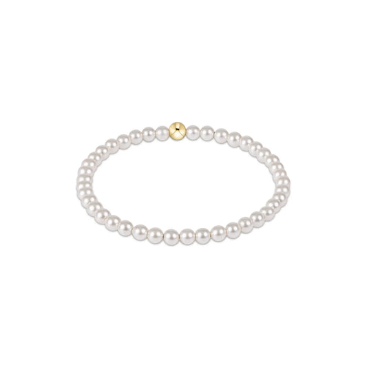Classic Pearl 4mm Bead Bracelet