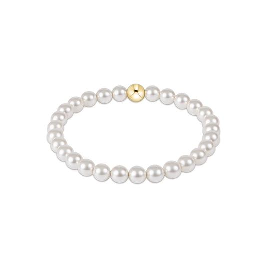 Classic Pearl 6mm Bead Bracelet