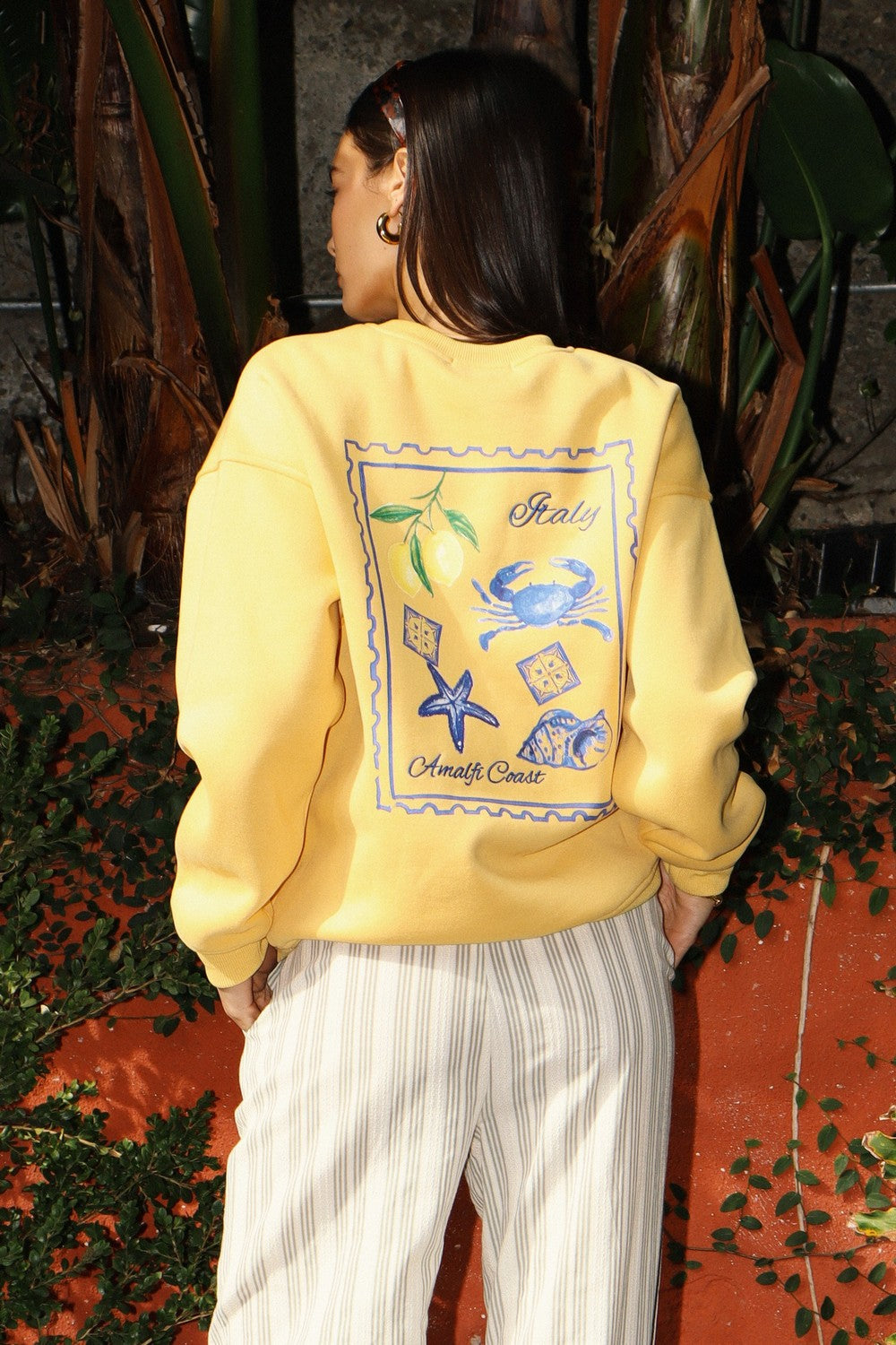 Amalfi Coast Italian Inspired Graphic Crewneck