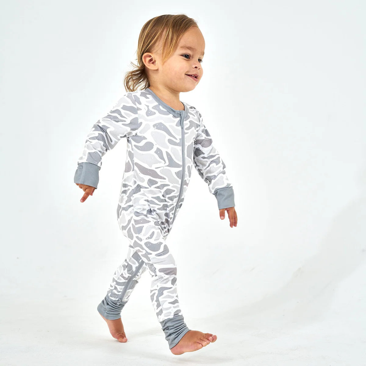 Baby Zip Up - White Camo 6/12M