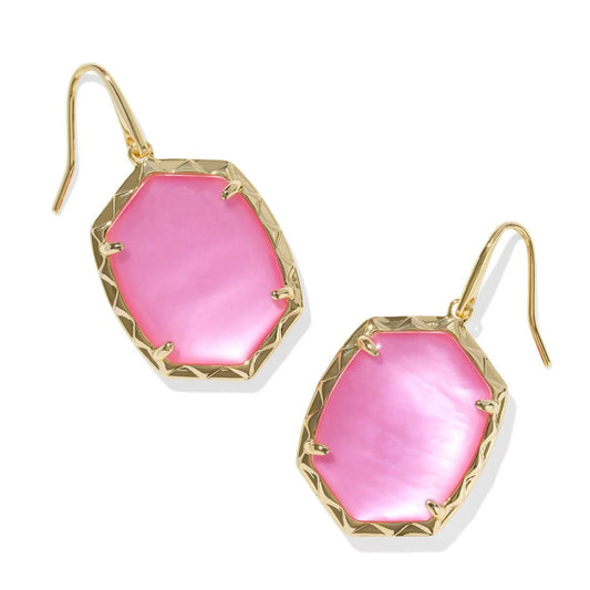 DAPHNE DROP EARRINGS GOLD AZALEA ILLUSION