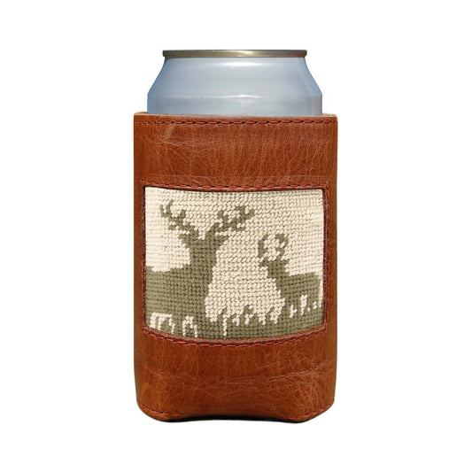 Deer Hunting Can Cooler (Light Khaki)