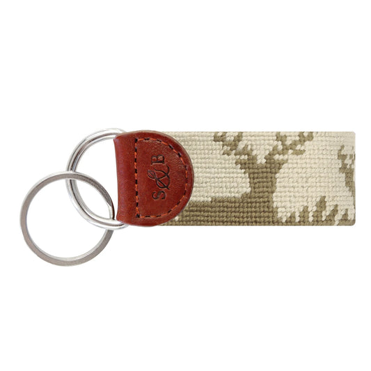 Deer Hunting Key Fob (Light Khaki)