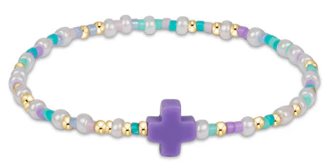egirl Hope Unwritten Signature Cross Bracelet - How Do You Lilac Me Now?