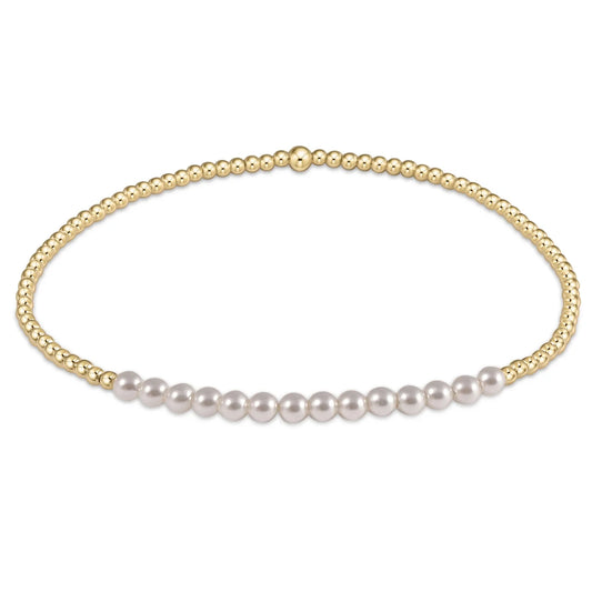 GOLD BLISS 2 MM PEARL BRACELET
