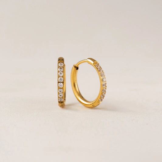 Evie 15mm Hoops - Gold