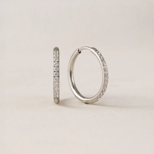 Evie 20mm Hoops - Silver