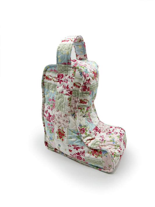 Gracie Patchwork Pastel Quilted Boot Bag