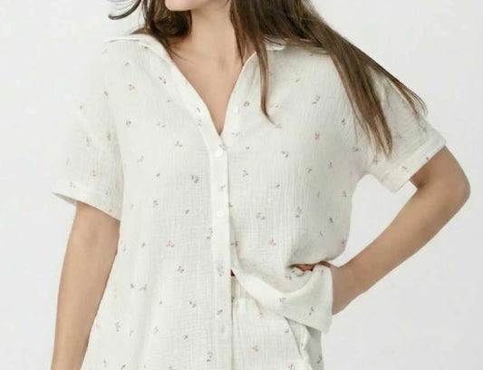 Muslin Ditsy Short Sleeve Short Set