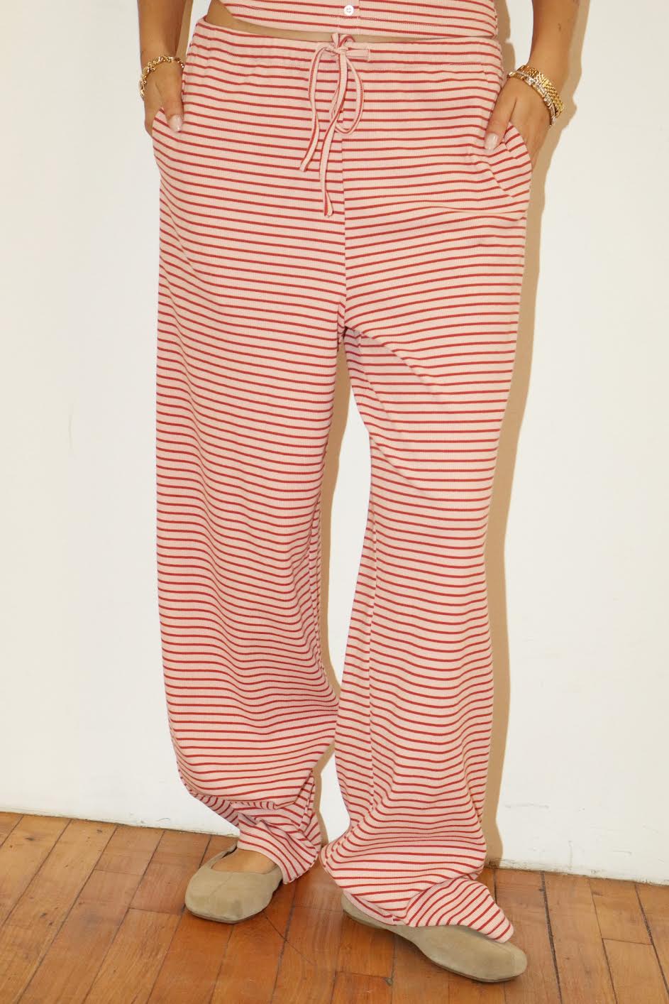 STRIPED LOUNGE PANTS