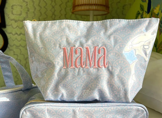 CLEAR COAT BAG- PERIWINKLE