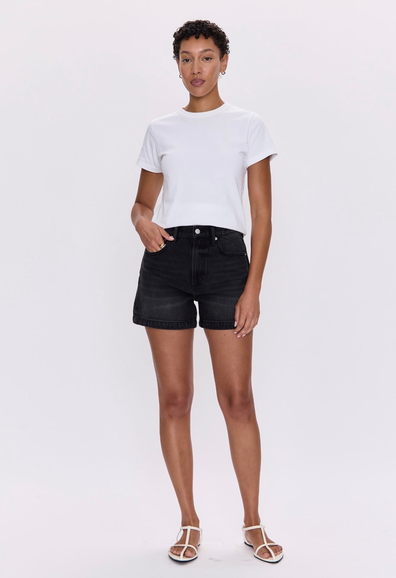 SAIGE HIGH RISE A-LINE SHORT GLAMOUR