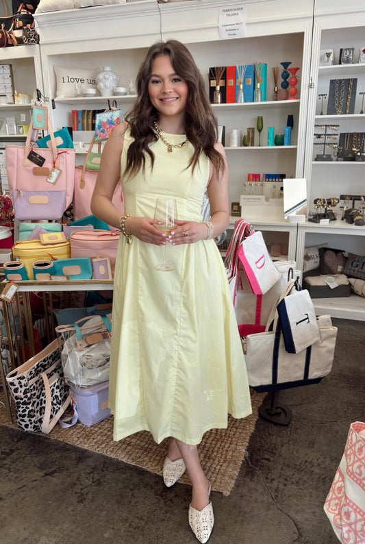 SLEEVELESS MIDI DRESS