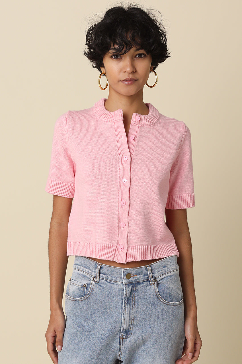 IVY SHORT SLEEVE SWEATER CARDIGAN
