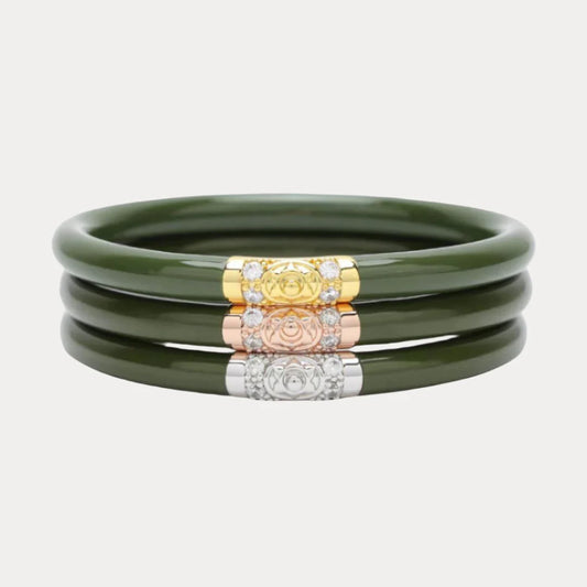Jade Three Kings All Weather Bangles LG (Set of 3)