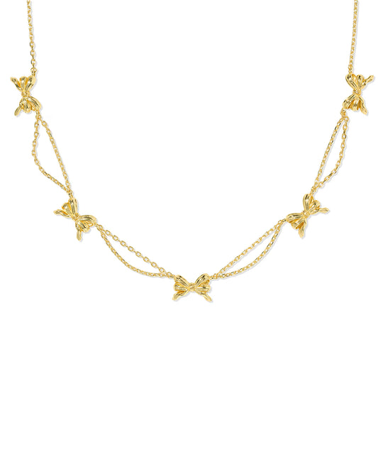 BOW STRAND NECKLACE GOLD