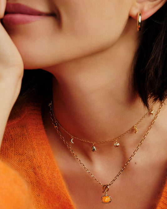 HALLOWEEN STRAND NECKLACE GOLD MULTI MIX