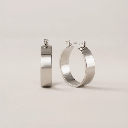 Khloe Hoop - Silver