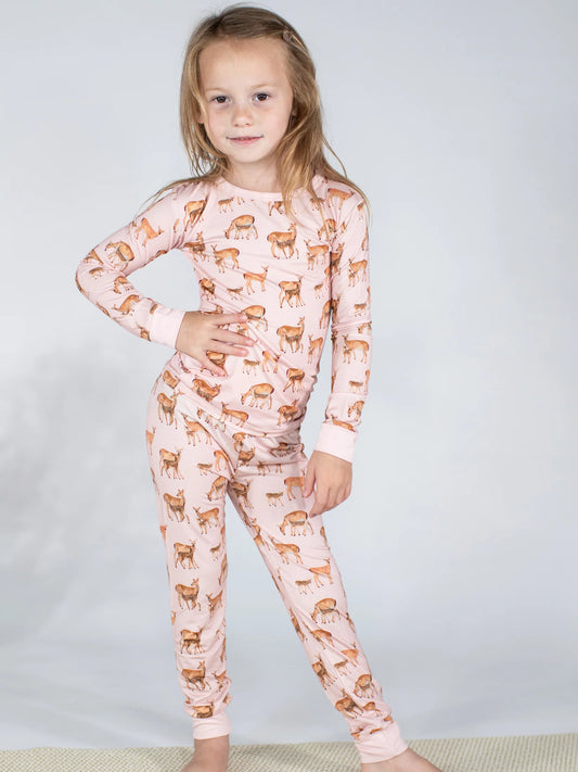LS/P 2PC PJs - Does & Fawns 2T