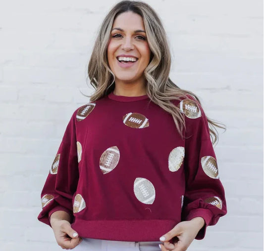 Sweatshirt Millie Garnet & Gold L