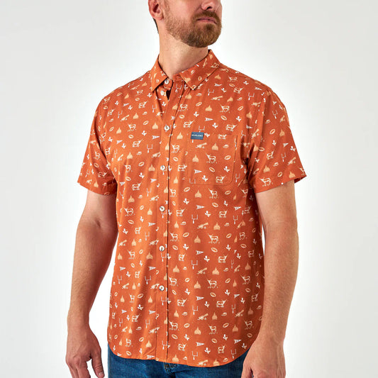 Performance Button Up - Gameday In Austin Large