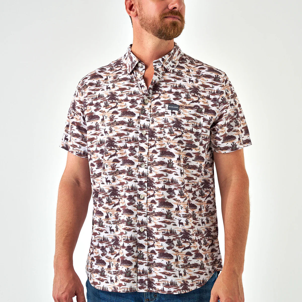 Performance Button Up - Brush Country Large