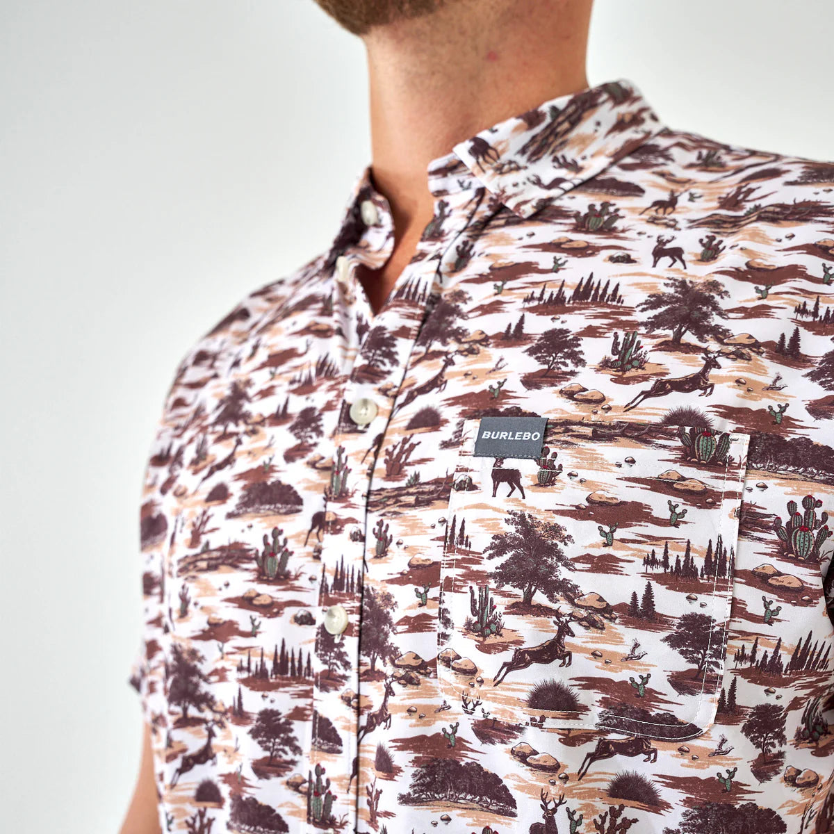 Performance Button Up - Brush Country Large