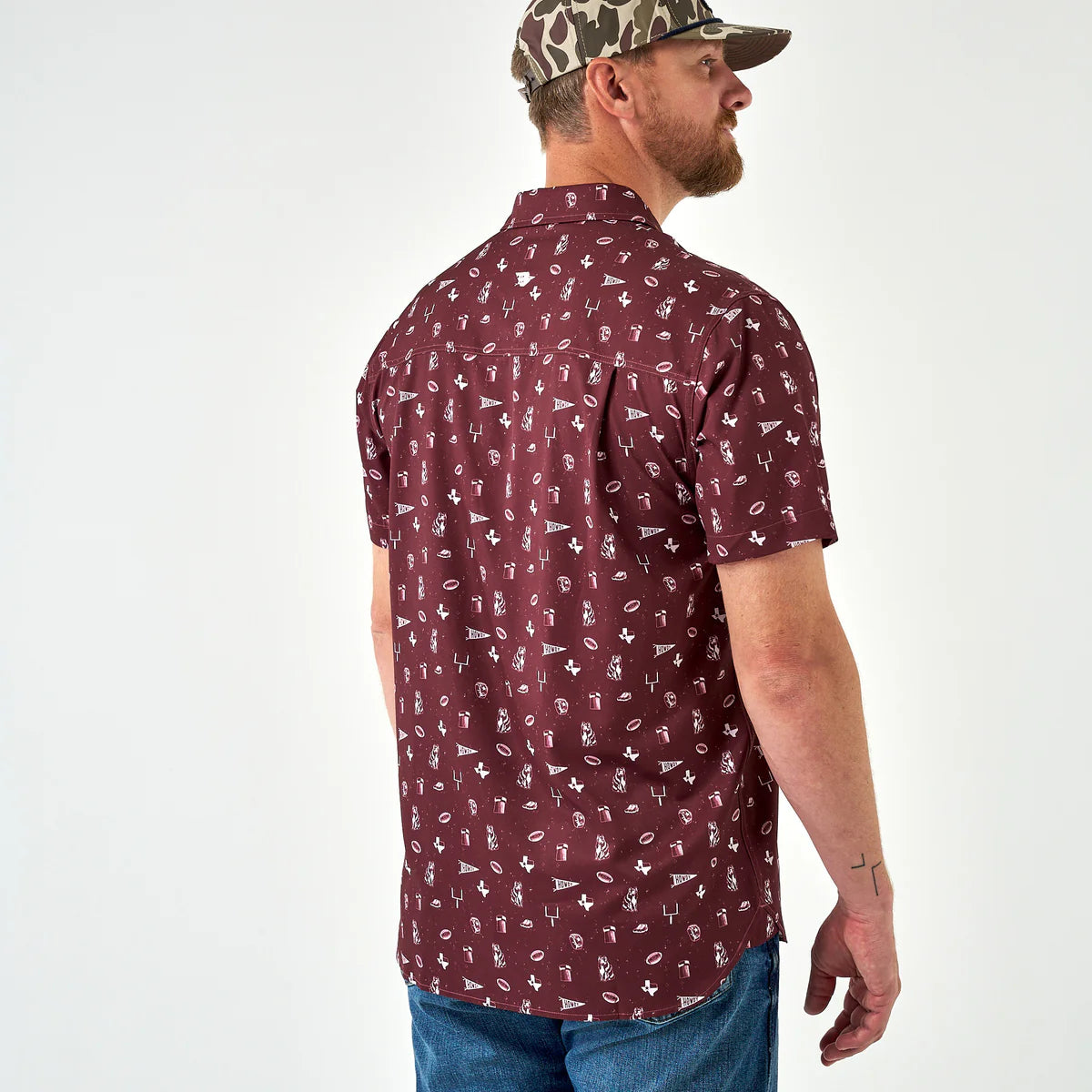 Performance Button Up - Maroon Gameday Large