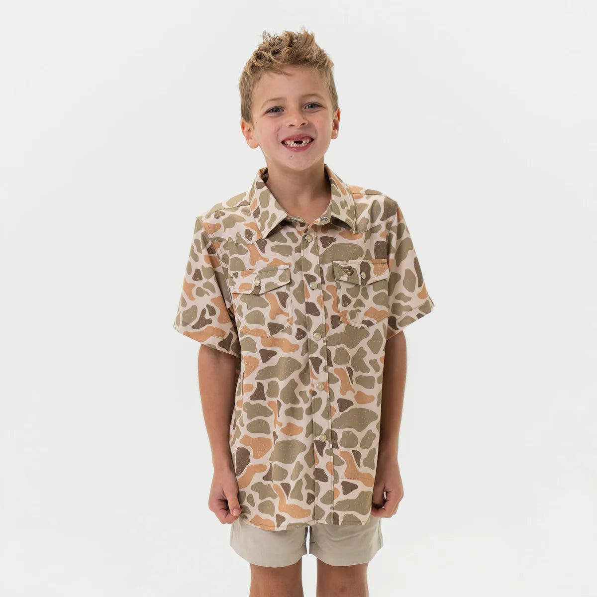 Youth - Performance Western Shirt - Venado Camo Medium (8)