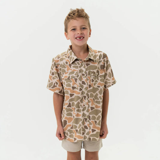 Youth - Performance Western Shirt - Venado Camo Medium (8)