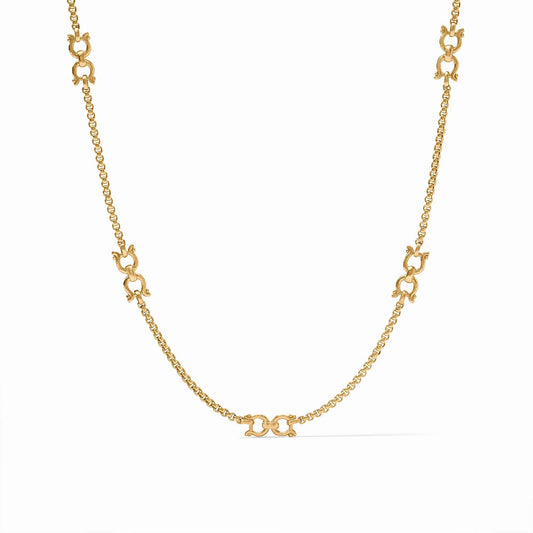 Saratoga Station Necklace Gold