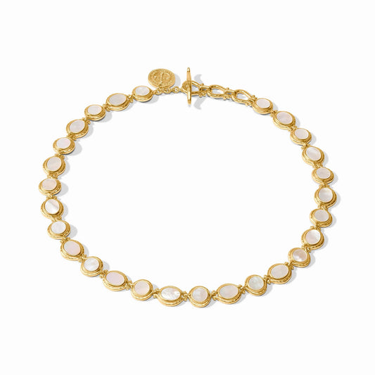 Saratoga Tennis Necklace Mother of Pearl