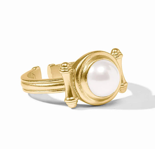 Bamboo Stone Ring Pearl