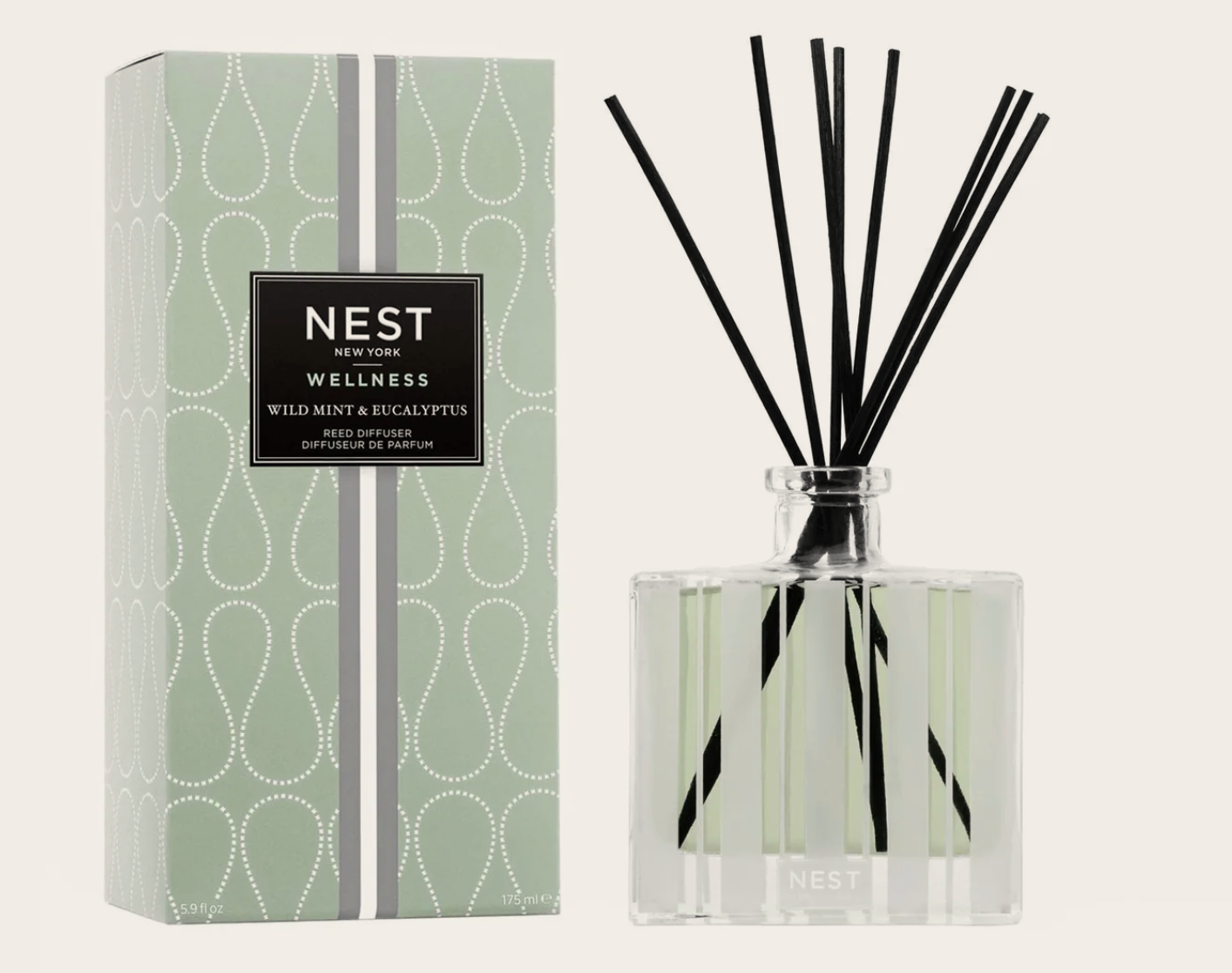 Reed Diffuser 5.9 fl.oz/175 ml WILD MINT & EUCALYPTUS