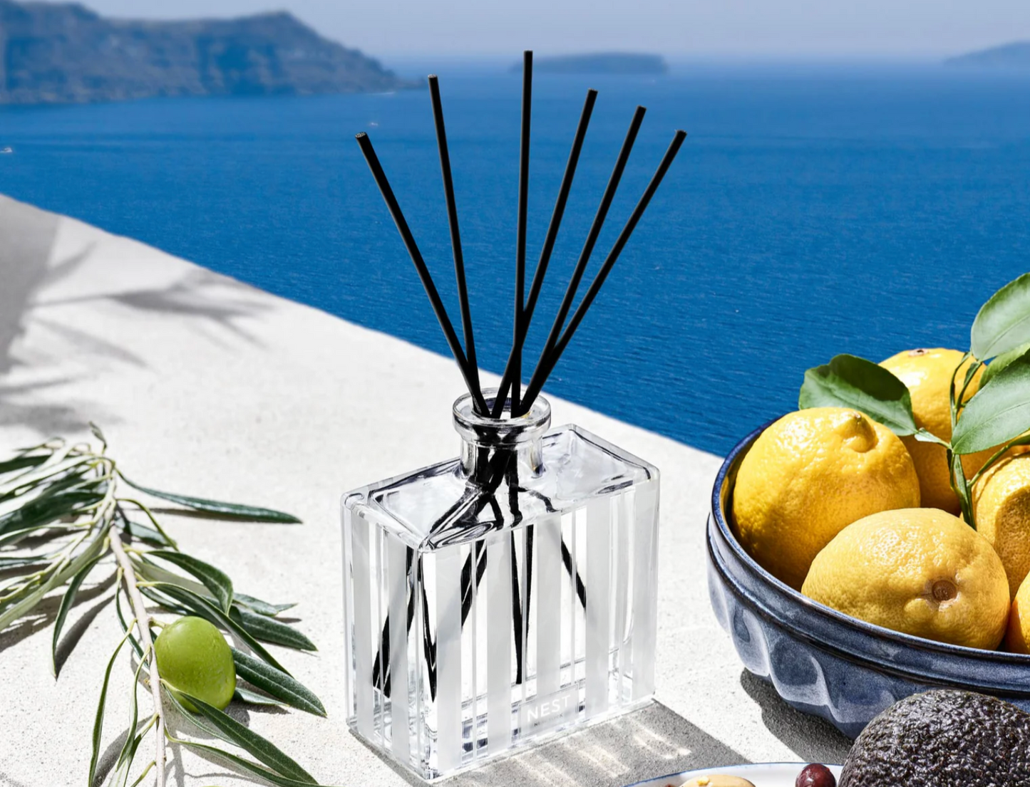 Reed Diffuser 5.9 fl.oz/175 ml SANTORINI OLIVE & CITRON