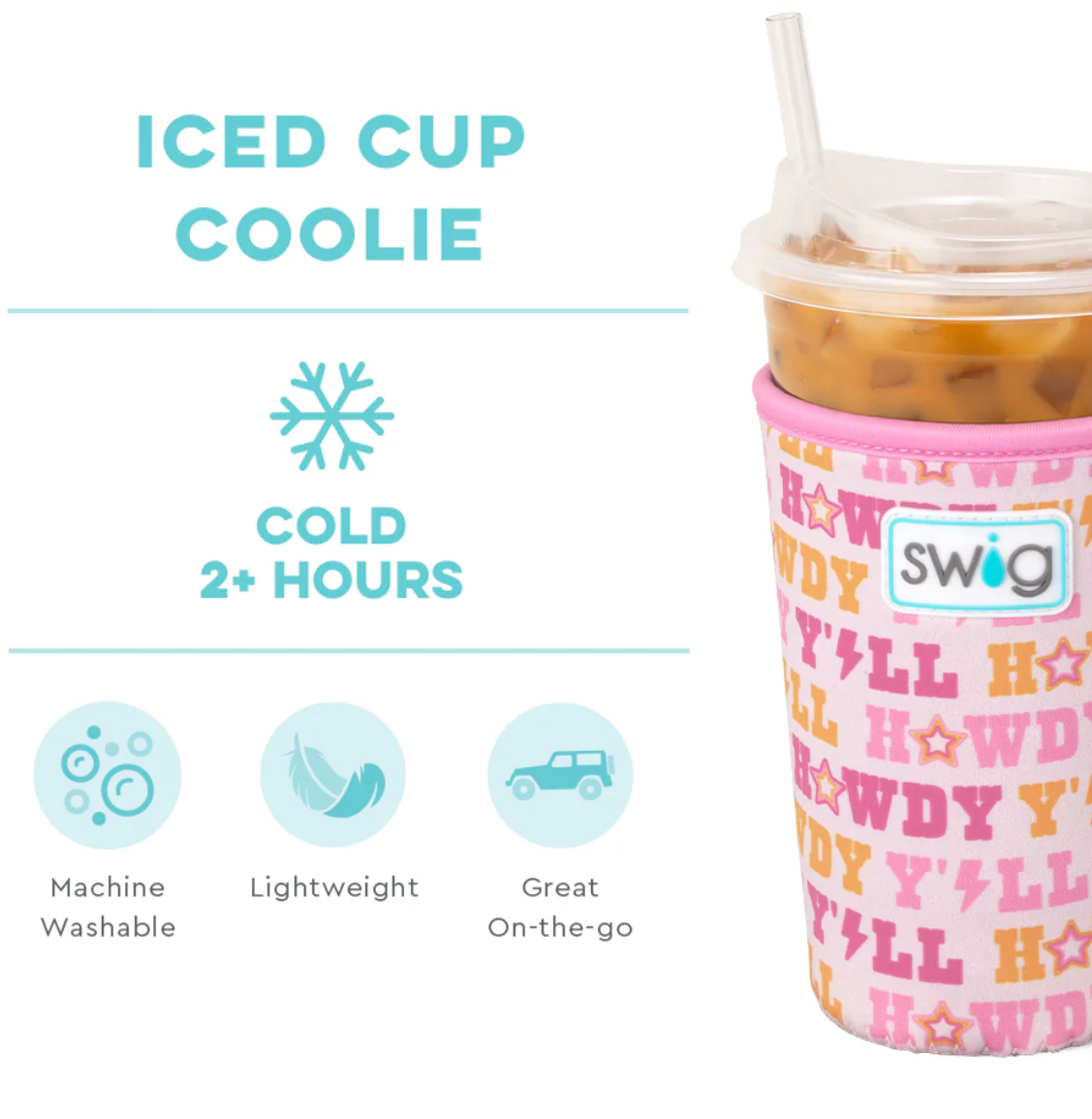 Howdy Yall Iced Cup Coolie