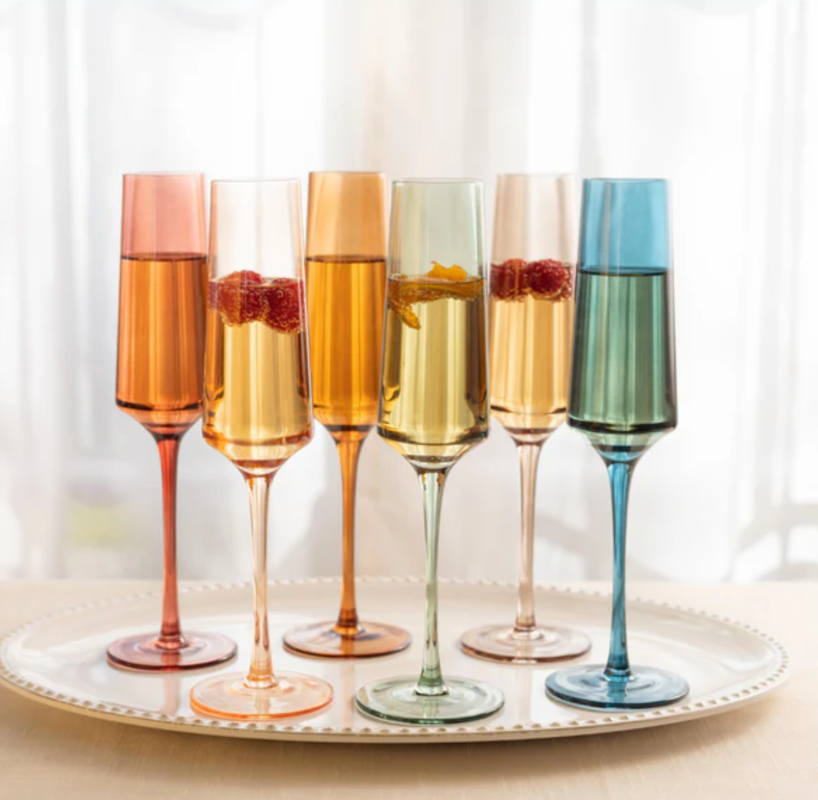 S/6 Flutes Multi-colored