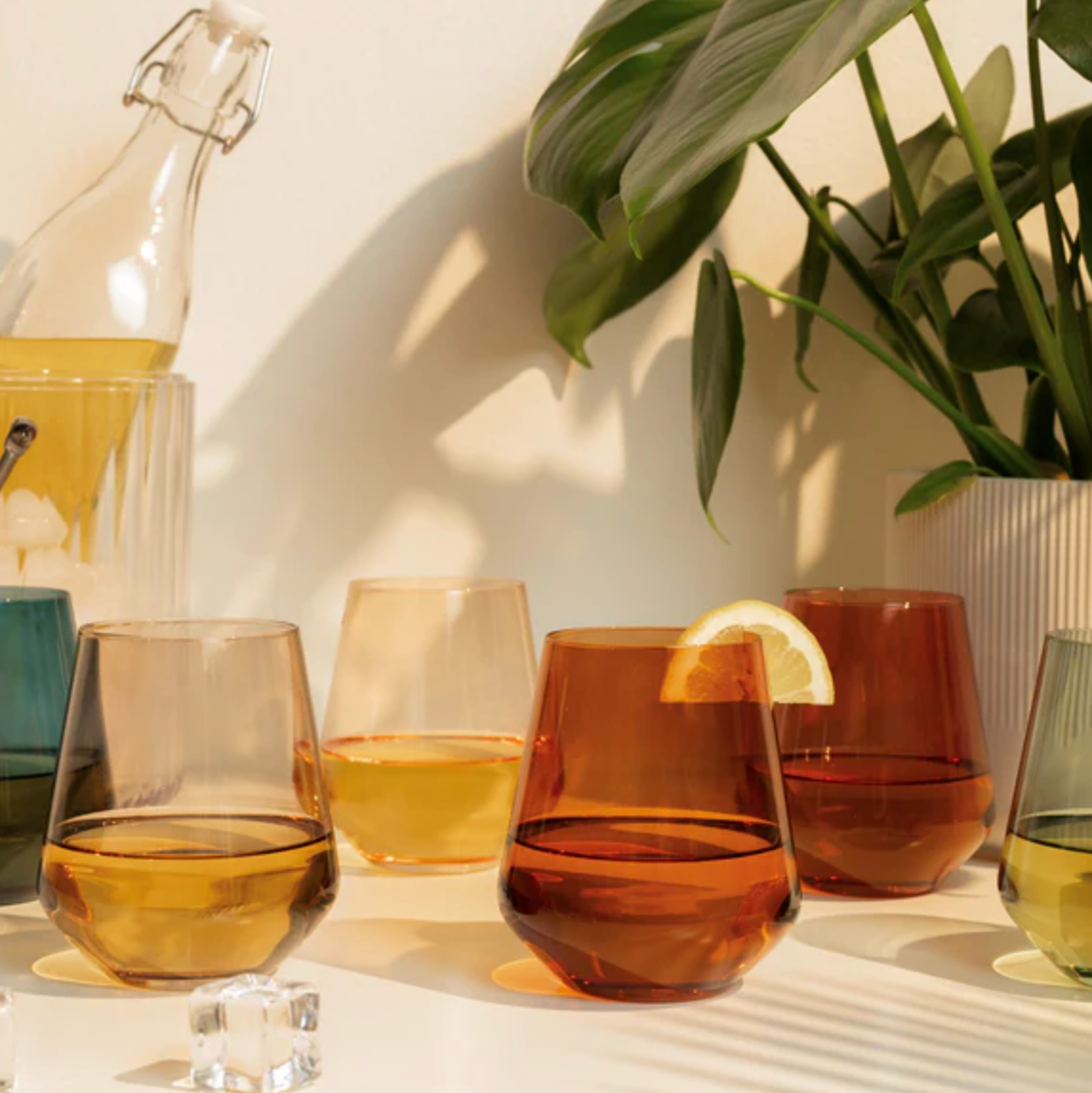 S/S Stemless Multi-colored