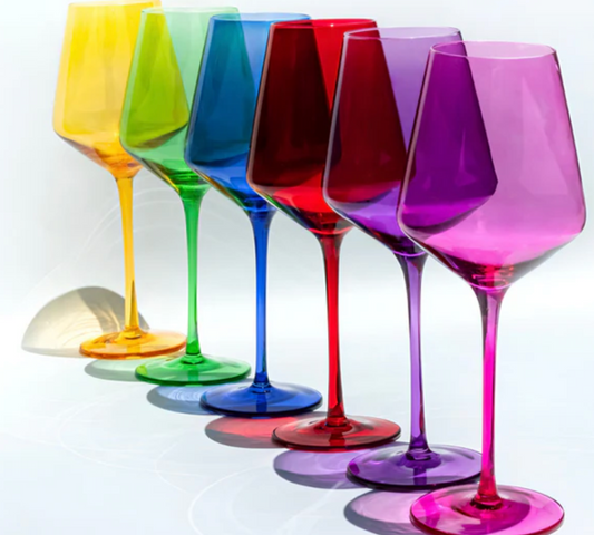 S/6 Wine Frida-colored