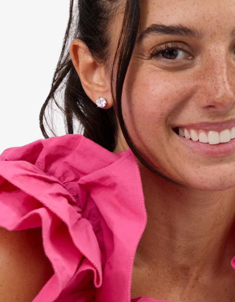 Not Your Basic 8mm Studs SILVER-WHITE O/S